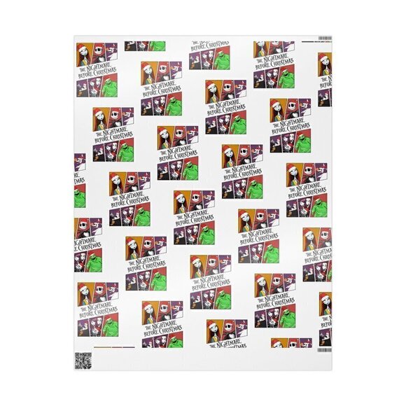 The Nightmare Before Christmas Jake, Sally, Boo, Zero and More Wrapping Paper - Picture 7 of 7